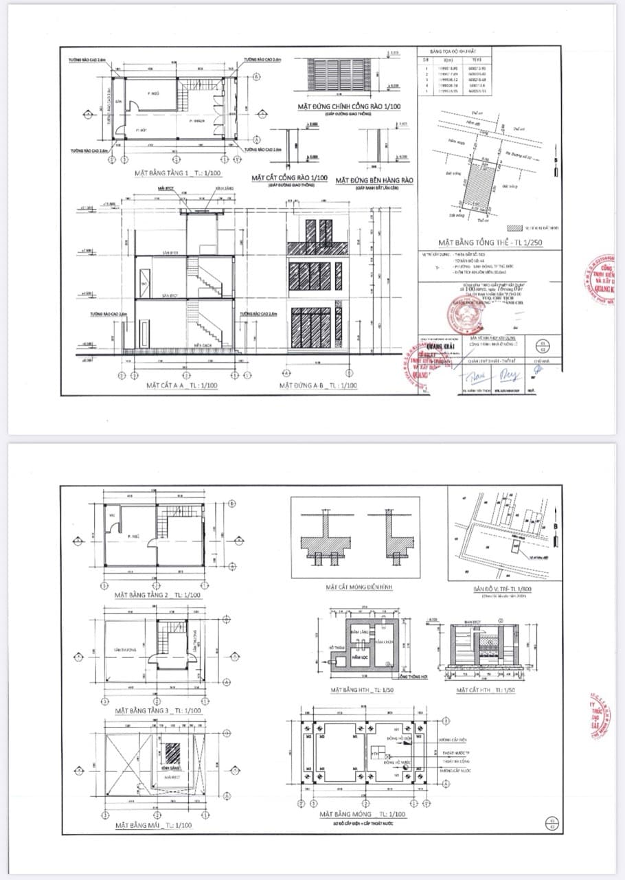 Ví dụ hồ sơ và công trình xây dựng hoàn thiện